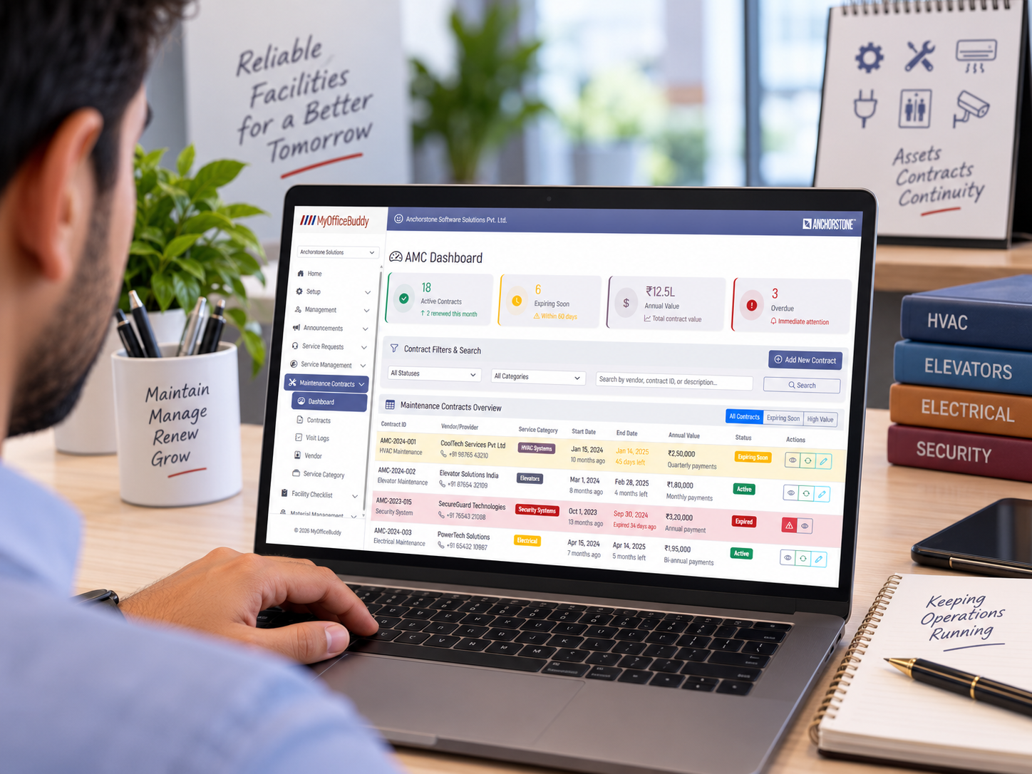 Vendor & Contract Management - MyOfficeBuddy